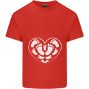 Baby Heart New Baby Pregnancy Pregnant Mens Cotton T-Shirt Tee Top Red