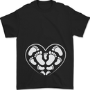 Baby Heart New Baby Pregnancy Pregnant Mens T-Shirt 100% Cotton Black