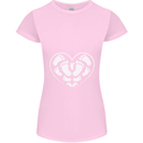 Baby Heart New Baby Pregnancy Pregnant Womens Petite Cut T-Shirt Light Pink