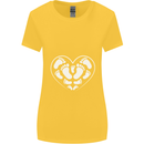 Baby Heart New Baby Pregnancy Pregnant Womens Wider Cut T-Shirt Yellow