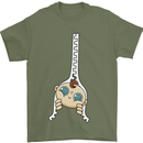 Baby Zipper New Baby Pregnancy Pregnant Mens T-Shirt 100% Cotton Military Green