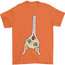 Baby Zipper New Baby Pregnancy Pregnant Mens T-Shirt 100% Cotton Orange