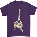 Baby Zipper New Baby Pregnancy Pregnant Mens T-Shirt 100% Cotton Purple