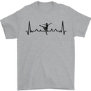 Ballet Dancer ECG Dancing Ballerina Pulse Mens T-Shirt 100% Cotton Sports Grey