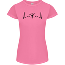 Ballet Dancer ECG Dancing Ballerina Pulse Womens Petite Cut T-Shirt Azalea