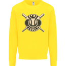 Baseball Dad of Ballers Funny Fathers Day Kids Sweatshirt Jumper Yellow