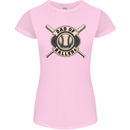 Baseball Dad of Ballers Funny Fathers Day Womens Petite Cut T-Shirt Light Pink