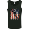 Basketball Player Flag USA America Mens Vest Tank Top Black