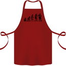 Bavarian Beer Evolution Oktoberfest Cotton Apron 100% Organic Maroon