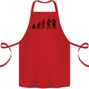 Bavarian Beer Evolution Oktoberfest Cotton Apron 100% Organic Red