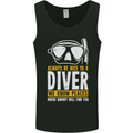 Be Nice to a Scuba Diver Funny Diving Mens Vest Tank Top Black