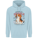 Beagle Anatomy Funny Dog Childrens Kids Hoodie Light Blue