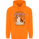 Beagle Anatomy Funny Dog Childrens Kids Hoodie Orange