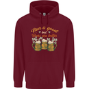 Beer is Good Beers are Better Funny Alcohol Mens 80% Cotton Hoodie Maroon