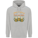 Beer is Good Beers are Better Funny Alcohol Mens 80% Cotton Hoodie Sports Grey