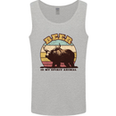 Beer is My Spiritual Animal Funny Alcohol Bear Mens Vest Tank Top Sports Grey