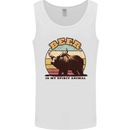 Beer is My Spiritual Animal Funny Alcohol Bear Mens Vest Tank Top White
