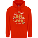 Bees If We Die You Die Childrens Kids Hoodie Bright Red