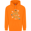 Bees If We Die You Die Childrens Kids Hoodie Orange