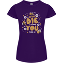 Bees If We Die You Die Womens Petite Cut T-Shirt Purple