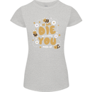 Bees If We Die You Die Womens Petite Cut T-Shirt Sports Grey