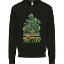 Best Christmas Tree Ever T-Rex Xmas Dinosaur Mens Sweatshirt Jumper Black
