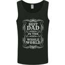 Best Dad in the Word Fathers Day Mens Vest Tank Top Black