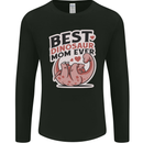 Best Dinosaur Mom Ever Mothers Day Mens Long Sleeve T-Shirt Black