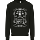 Best Mom in the World Mothers Day Mens Sweatshirt Jumper Black