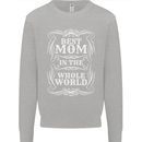 Best Mom in the World Mothers Day Mens Sweatshirt Jumper Sports Grey
