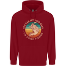Bet Your Bass Im Going Fishing Funny Fisherman Childrens Kids Hoodie Red