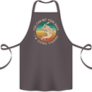 Bet Your Bass Im Going Fishing Funny Fisherman Cotton Apron 100% Organic Dark Grey