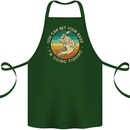 Bet Your Bass Im Going Fishing Funny Fisherman Cotton Apron 100% Organic Forest Green