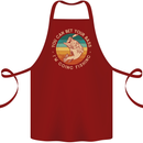 Bet Your Bass Im Going Fishing Funny Fisherman Cotton Apron 100% Organic Maroon