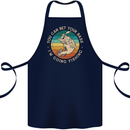 Bet Your Bass Im Going Fishing Funny Fisherman Cotton Apron 100% Organic Navy Blue