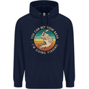 Bet Your Bass Im Going Fishing Funny Fisherman Mens 80% Cotton Hoodie Navy Blue
