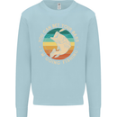 Bet Your Bass Im Going Fishing Funny Fisherman Mens Sweatshirt Jumper Light Blue