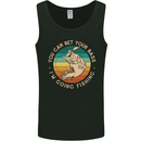 Bet Your Bass Im Going Fishing Funny Fisherman Mens Vest Tank Top Black