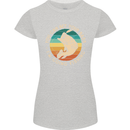 Bet Your Bass Im Going Fishing Funny Fisherman Womens Petite Cut T-Shirt Sports Grey