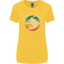 Bet Your Bass Im Going Fishing Funny Fisherman Womens Wider Cut T-Shirt Yellow