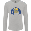 Big Daddy O Funny Fathers Day Dad Mens Long Sleeve T-Shirt Sports Grey