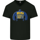 Big Daddy O Funny Fathers Day Dad Mens V-Neck Cotton T-Shirt Black