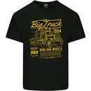 Big Truck Lorry Driver HGV Kids T-Shirt Childrens Black