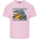 Bike Safety Motorbike Biker Motorcycle Mens Cotton T-Shirt Tee Top Light Pink