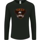 Biker Born to Be Free Motorbike Motorcycle Mens Long Sleeve T-Shirt Black