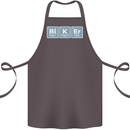 Biker Periodic Table Motorcycle Motorbike Cotton Apron 100% Organic Dark Grey