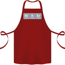 Biker Periodic Table Motorcycle Motorbike Cotton Apron 100% Organic Maroon