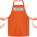 Biker Periodic Table Motorcycle Motorbike Cotton Apron 100% Organic Orange