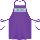 Biker Periodic Table Motorcycle Motorbike Cotton Apron 100% Organic Purple