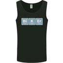 Biker Periodic Table Motorcycle Motorbike Mens Vest Tank Top Black